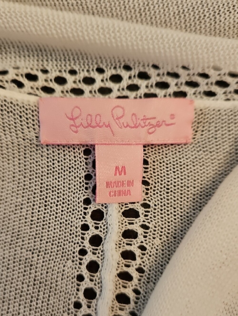 Lightweight Open-Front White Women's Sweater Cardigan Lilly Pulitzer - Picture 3 of 8